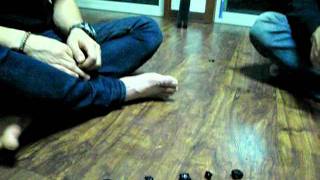 Playing Kongi's (Korean Jacks) and Kai Bai Bo