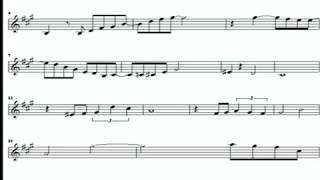 Маленький цветок. Саксофон-Альт. Ноты. Минус.