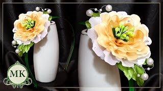 Ободок. Брошь. Канзаши. МК. / DIY. Kanzashi. Headband. Brooch.