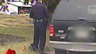 Raw Video: Policeman Vs. Kitty