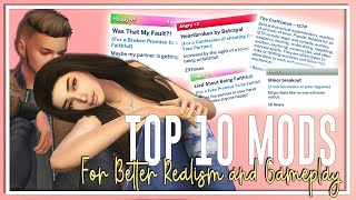 *NEW* TOP 10 SIMS 4 MODS!? | BETTER REALISM AND GAMEPLAY? | JANUARY 2020 |