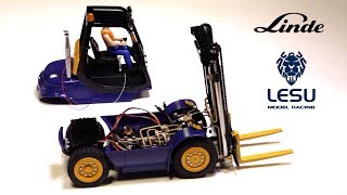 BUILDING a "LINDE" HYDRAULIC FORKLIFT - "PRESSURE SYSTEM" - LESU ALL Metal KIT PT 4 | RC ADVENTURES