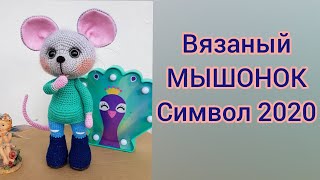 Вязаный МЫШОНОК 2020, символ 2020, мышка крючком