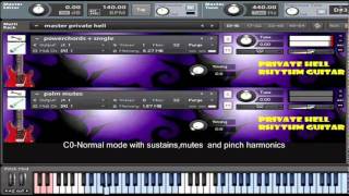free guitar sample library- Private Hell Rhythm Guitar for kontakt 4 and higher