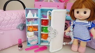 Baby doll bag furniture surprise eggs and beauty house play