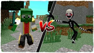? MANUCRAFT VS ANIMATRÓNICO DE FNAF EN MINECRAFT ? DUCKY SE CONVIERTE EN PUPPET ?