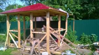Бесідка своїми руками. Беседка своими руками. Arbour with their hands.