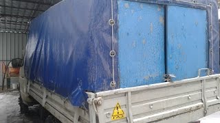 Доработка тентованных грузовиков на примере ГАЗели. Уникально выполненная дверь кузова.