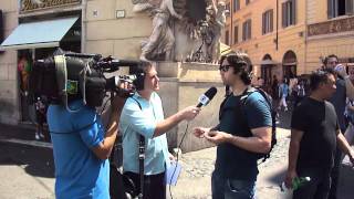 Sonça dando entrevista para Globo como novo jogador da Roma!