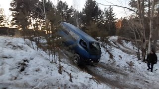 Загнали Hiace на 1UZ в овраг. Поломали Pajero. UAZ Patriot. OffRoad battle