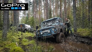 УАЗ 469 пробный OFFROAD по болоту в лесу