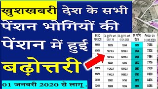Benefit Table for Pensioners wef 01 Jan 2020 | Latest News for Pensioners | GOVERNMENT STAFF