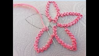 hand embroidery ;hand embroidery tutorial;Scroll stitch.