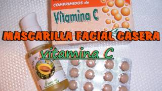 MASCARILLA FACIAL CASERA vitamina C - piel luminosa