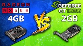 GT 1030 vs RX 550 | Pentium G4560 | 9 Games Tested