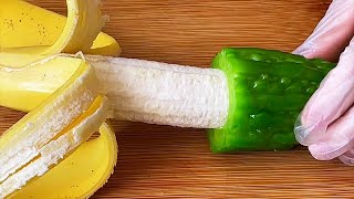 【小穎美食】苦瓜裡裝入一根香蕉，居然這麼好吃，第一次見這做法，高手在民間