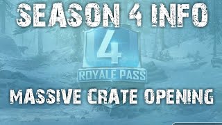 Everything NEW in Season 4 Pubg Mobile | Massive premium crate opening | 350K Coins | Crate opening