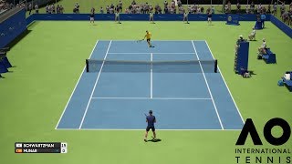 Diego Schwartzman vs Jaume Munar - AO International Tennis - PS4 Gameplay