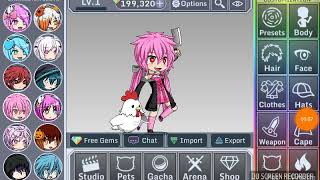 My two ocs's codes + How to hack Gacha Studio