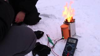 Испытание походной печки biolite. Зима/ Test BioLite CampStove. Winter. Russia
