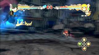 Ultimate Ninja Storm 2 - Akatsuki Sasuke vs Sage Naruto HD