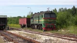 Тепловоз М62-1093 в ст. Лелле / M62-1093 at Lelle station