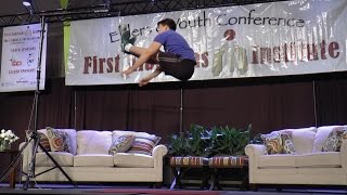 Elders and Youth 2-foot high kick demonstration