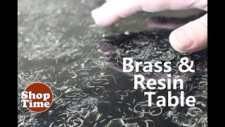 Brass & Resin Table