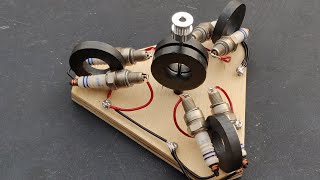 Free Energy Generator Using Magnetic Spark plug