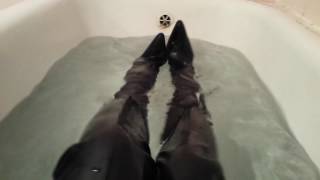 Wet boots and bath meeting