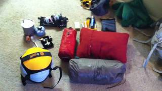 My backpacking gear setup