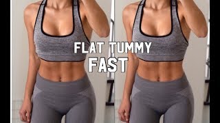 Flat Tummy Workout (SHRED STUBBORN  BELLY FAT and TONE ABS) FAST Results