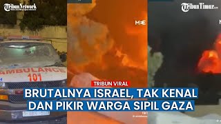 Rekaman Detik-detik Israel Bom Sejumlah Rumah Sakit di Jalur Gaza, VIRAL!!
