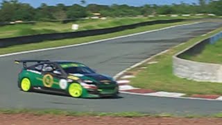 Hyundai Genesis race car and other cars on the track