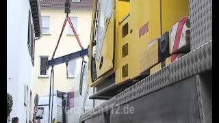 Festgefahren LKW Bad Kreuznach Innenstadt Bergung