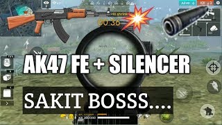 Garena Free Fire : AK47 + SILENCER = sakitttttttt