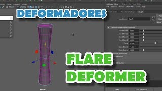 #autodesk #maya #modeling Autodesk Maya 2018 Flare Deformer - Deformadores