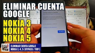 Eliminar Cuenta Google Nokia 3, Nokia 4, Nokia 5 y Más ( Bypass / Frp / Ta 1044 / 7.x.x )