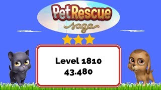 Pet Rescue Saga Level 1810 - No Boosters