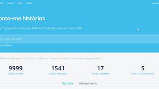 1º classificado Prémios Arquivo.pt 2018: “Conta-me Histórias”
