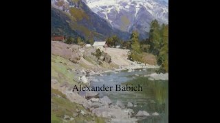 ЖИВОПИСЬ. Горный пейзаж маслом. Александр Бабич