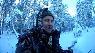 рыбалка 1.01.2018 Томская область, таежное озеро.