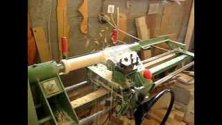 Semi automatic wood lathe