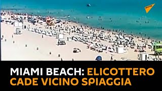 Miami Beach: elicottero cade vicino spiaggia