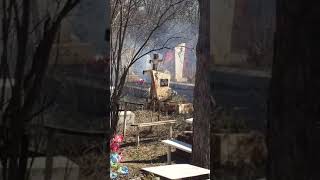 Пожар на кладбище в Балакове