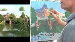 José SALVAGGIO plein air painting 55 After the bridge