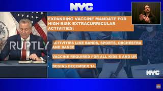 USA: De Blasio announces NYC vaccination mandate for all private employers