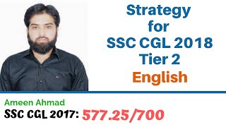 Strategy for SSC CGL 18 Tier 2 : English