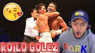 HE KISSED HIM DURING THE FIGHT !!??? ROILO GOLEZ THE PROUD GAY FILIPINO BOXER