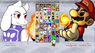 Mugen: Mega X`s Toriel character vs My other characters (CPU matches) (READ DESC)